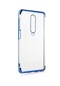 Kilifone - Xiaomi Uyumlu Redmi K30 - Kılıf Dört Köşesi Renkli Arkası Şefaf Lazer Silikon Kapak - Mavi