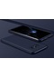 Kilifone - Samsung Uyumlu Galaxy S8 Plus - Kılıf 3 Parçalı Parmak İzi Yapmayan Sert Ays Kapak - Mavi