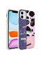 Mutcase - İphone Uyumlu İphone 12 - Kılıf Kenarlı Renkli Desenli Elegans Silikon Kapak - No8