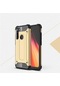 Noktaks - Xiaomi Uyumlu Xiaomi Redmi Note 8 - Kılıf Çift Katman Zırh Tank Crash Military Kapak - Gold