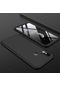 Tecno-Xiaomi Mi 8 Se - Kılıf 3 Parçalı Parmak İzi Yapmayan Sert Ays Kapak - Siyah