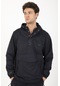 Maraton Sportswear Comfort Erkek Kapşonlu Uzun Kol Basic Lacivert Yağmurluk 21353-lacivert