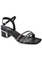 Pullman Taşlı Alçak Topuk Kadın Ayakkabı Pnt-336440 Siyah-siyah