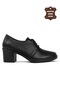 Enzo 8501 Kadın Klasik Topuklu Ayakkabı Siyah-siyah