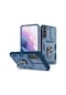 Samsung Uyumlu S24 Ula S22 S23 Fe Ula Artı A54 A15 5g Ağır Kamera İle 360 Derece Döndür Blue Samsung Uyumlu A33 5g Blue