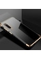 Kilifone - Xiaomi Uyumlu Mi 9 - Kılıf Dört Köşesi Renkli Arkası Şefaf Lazer Silikon Kapak - Gold