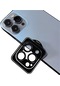 Mutcase - İphone Uyumlu İphone 13 Pro Max - Kamera Lens Koruyucu Safir Parmak İzi Bırakmayan Anti-reflective Cl-11 - Siyah