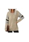 Bahar T-shirt Uzun Kollu Rahat Rahat T-shirt Ekleme O-boyun Baskılı Moda Kadın Üst Giysiler Kadın 18189 Orion Çok Renkli