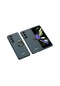 Noktaks - Samsung Galaxy Uyumlu Z Fold 5 - Kılıf Koruyucu Yüzüklü Flip Sert Kıpta Kapak - Koyu Yeşil