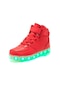 Ikkb Usb Şarjlı Yanıp Sönen Işık Çocuk Günlük Ayakkabı 032 Kırmızı