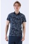 Maraton Sportswear Regular Erkek Polo Yaka Kısa Kol Beach Lacivert T-Shirt 20604-Lacivert