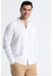 Uzun Kol Poplin Akdeniz Erkek Gömlek Beyaz Byz-beyaz