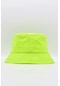 Kadın Bucket Şapka Nefes Alan Hafif Yazlık Balıkçı Şapkası Standart Neon Yeşil