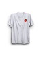 Çilek Meyve Baskılı Unisex T-shirt Beyaz