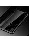 Tecno - Huawei Y7 Prime 2019 / Y7 2019 - Kılıf Dört Köşesi Renkli Arkası Şefaf Lazer Silikon Kapak - Siyah