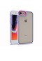 iPhone Uyumlu 8 Kılıf Lopard Kamera Çıkıntılı Arkası Şeffaf Köşeleri Parlak Renkli Işlemeli Kapak Flora - Rose Gold
