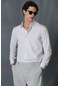 Lufian Sarıda Erkek Smart Gömlek Comfort Fit Beyaz 111010521100500
