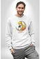Sailor Moon Ay Savaşcısı Anime Unisex Beyaz Sweatshirt Beyaz