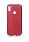 Kilifone - Samsung Uyumlu Galaxy M11 - Kılıf Mat Renkli Esnek Premier Silikon Kapak - Mürdüm