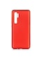 Kilifone - Xiaomi Uyumlu Mi Note 10 Lite - Kılıf Mat Renkli Esnek Premier Silikon Kapak - Kırmızı