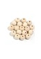 10-100 Adet Doğal Yuvarlak Ahşap Boncuk 6-30mm Spacer Charm Topları Boncuk Takı Bej 6mm 100pcs