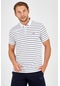 Maraton Sportswear Regular Erkek Polo Yaka Kısa Kol Basic Beyaz T-Shirt 18947-Beyaz