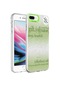 Noktaks - İphone Uyumlu İphone 7 Plus - Kılıf Koruyucu Mermer Desenli Marbello Kapak - Yeşil