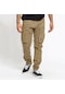 Ikkb Yazlık Erkek Büzmeli Bol Çok Cepli Pantolon - Haki Renk