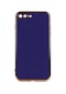 Noktaks - İphone Uyumlu İphone 7 Plus - Kılıf Parlak Renkli Bark Silikon Kapak - Lacivert