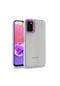 Tecno - Samsung Galaxy Uyumlu A03s - Kılıf Arkası Şeffaf Kamera Çevresi Parlak Zıt Renkli Flora Kapak - Lila