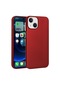 Tecno - İphone Uyumlu İphone 15 - Kılıf Mat Renkli Esnek Premier Silikon Kapak - Kırmızı