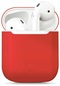 Noktaks - Airpods Uyumlu Airpods - Kılıf Airbag 13 Silikon Kılıf - Kırmızı