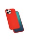 Noktaks - iPhone Uyumlu 13 Pro - Kılıf Soft Prüzsüz Renkli Silk Silikon - Kırmızı