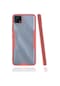 Noktaks - Realme Uyumlu Realme C25 / C25s - Kılıf Kenarı Renkli Arkası Şeffaf Parfe Kapak - Pembe