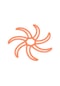 Silikon Kask Astar Ped Anti-deformasyon Kask Dolgu İç Kask Astar Yastık Mat 1pcs Orange Turuncu