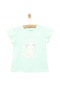 Hellobaby Basic Renkli Kedi Baskılı Tshirt Kız Bebek 24yhlbktst016 Mint 24YHLBKTST016_Mint