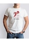 Bk Gift 29 Ekim Tasarımlı Erkek Beyaz T-shirt-8 Trend Tişört