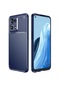Kilifone - Oppo Uyumlu Reno 7 4g - Kılıf Auto Focus Negro Karbon Silikon Kapak - Lacivert