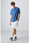 Tommy Life Parlament Pamuklu Kalın Yumuşak Dokulu Oversize Fit Basic Erkek T-shirt - 88378 Parlament