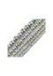 Jhnby Parlak Renkli Lav Volkanik Cevheri Doğal Taş 4/6/8/10/12mm Yuvarlak Gümüş Sarı 4mm 85 Adet 1 Iplikçik Gümüş Sarı