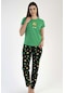 C&city Kısa Kol Pijama Takım Yeşil-441009-yeşil-441009
