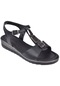 Pullman Alçak Dolgu Topuk Kadın Sandalet Sk-35239 Siyah-siyah