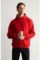 Çetinkaya Mentality 3035 Erkek Kırmızı Kapüşonlu Sweatshirt