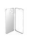 Tecno - İphone Uyumlu İphone 13 Pro Max - Kılıf 360 Full Koruma Ön Ve Arka Korumalı Led Kapak - Beyaz