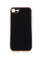 Kilifone - İphone Uyumlu İphone 8 - Kılıf Parlak Renkli Bark Silikon Kapak - Siyah