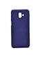 Tecno - Samsung Galaxy Uyumlu J6 Plus - Kılıf Mat Renkli Esnek Premier Silikon Kapak - Lacivert