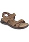 Forelli Hakiki Deri Comfort Cırtlı Erkek Sandalet For-40526 Kum Nubuk-kum Nubuk