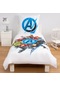 Lisanslı Avengers Logo Pamuk Tek Kişilik Çift Taraflı Nevresim Seti 000000001000048103