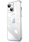 Noktaks - iPhone Uyumlu 13 - Kılıf Sert Kablosuz Şarj Destekli Riksos Magsafe Kapak - Gümüş