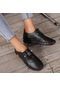 Siyah Moda Kadın Ayakkabıları 2022 İlkbahar Ve Sonbahar Yeni Yumuşak Tabanlı El Dikili Çanta Ayakkabı Büyük Boy Rahat Kadın Slip-on Ayakkabı